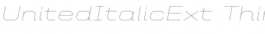 United Italic Ext Font