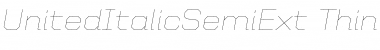 United Italic SemiExt Font