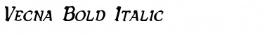Vecna Bold Italic Font