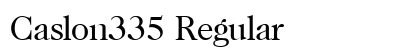 Caslon335 Regular preview