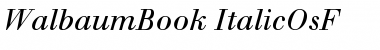 Berthold Walbaum Book Italic OsF Font