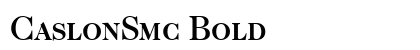 CaslonSmc Bold preview