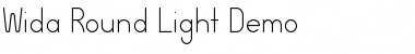 Wida Round Light Demo Font