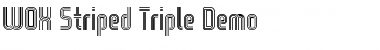 WOX-Striped Triple Demo Font