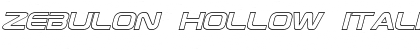 Zebulon Hollow Font