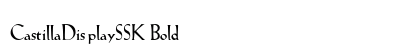 CastillaDisplaySSK Bold preview