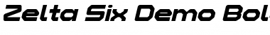 Zelta-Six Demo Bold Italic Font