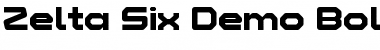 Zelta-Six Demo Bold Font Zelta-Six Demo Bold Font