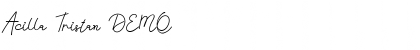 Acilla Tristan DEMO Font