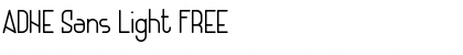 ADHE Sans Light FREE Font