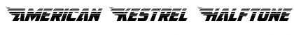 American Kestrel Halftone Font