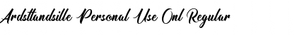 Ardsttandsille Personal Use Onl Font