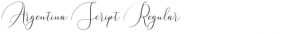 Argentina Script Regular Font Argentina Script Regular Font