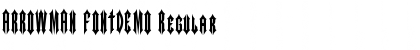 ARROWMAN FONTDEMO Font