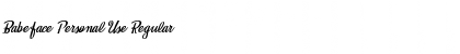 Download Babeface Personal Use Font Download Babeface Personal Use Font