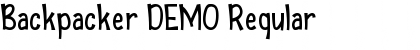 Download Backpacker DEMO Font Download Backpacker DEMO Font
