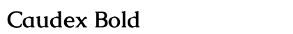 Caudex Bold