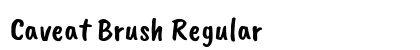 Caveat Brush Regular