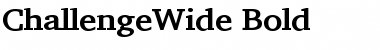 ChallengeWide Font