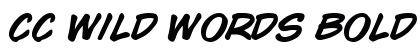 CC Wild Words Bold Italic Preview