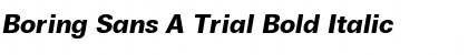 Boring Sans A Trial Font