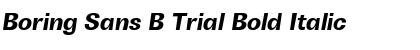 Download Boring Sans B Trial Font