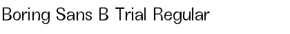 Boring Sans B Trial Font