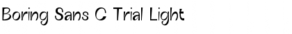 Boring Sans C Trial Font