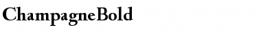 ChampagneBold Font