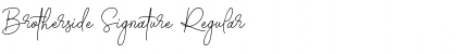 Brotherside Signature Regular Font