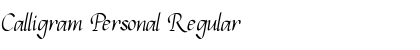 Download Calligram Personal Font