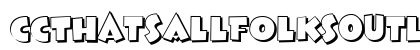 CCThatsAllFolksOutline Bold preview