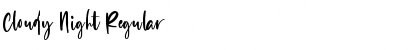 Cloudy Night Font