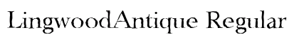 LingwoodAntique Regular Preview