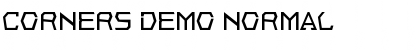 Corners Demo Font