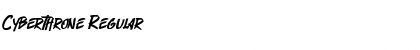 Cyberthrone Font