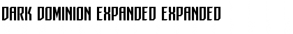 Dark Dominion Expanded Expanded Font