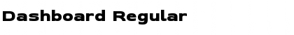 Dashboard Regular Font