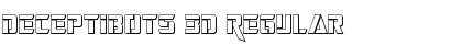 Deceptibots 3D Font