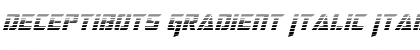 Deceptibots Gradient Italic Font