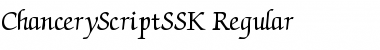ChanceryScriptSSK Regular Font