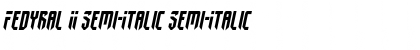 Download Fedyral II Semi-Italic Font