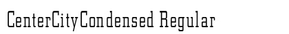 CenterCityCondensed Regular Preview