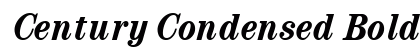 Century Condensed Bold Italic