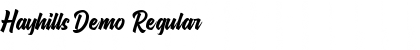 Download Hayhills Demo Font Download Hayhills Demo Font