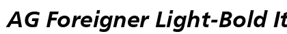 AG Foreigner Light-Bold Italic Bold preview