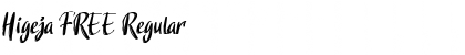 Download Higeja FREE Font Download Higeja FREE Font