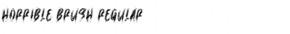 Horrible Brush Font