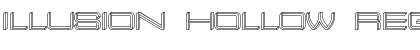 Illusion Hollow Regular Font