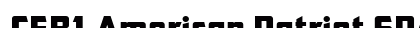CFB1 American Patriot SPANGLE 2 Italic
